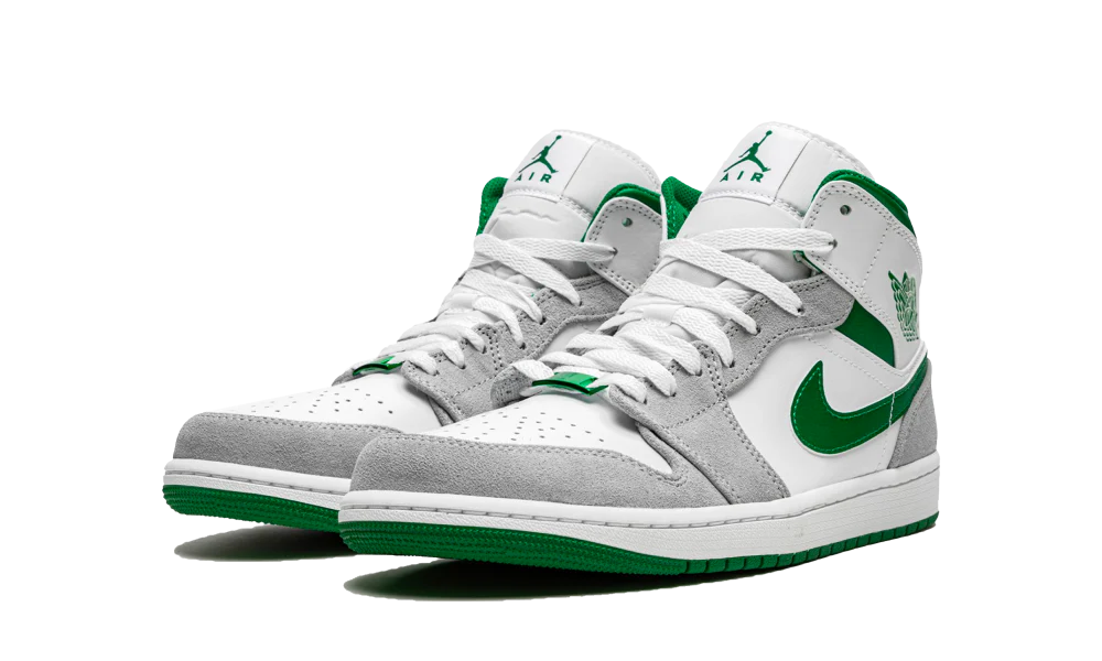 Air Jordan 1 Mid SE White Pine Green Smoke Grey
