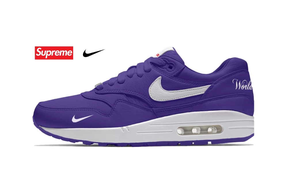 Supreme X Nike Air Max 1 87 'Varsity Purple'