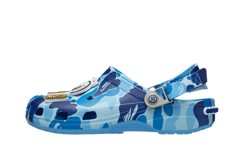 Crocs Classic Clog A Bathing Ape ABC Camo Blue