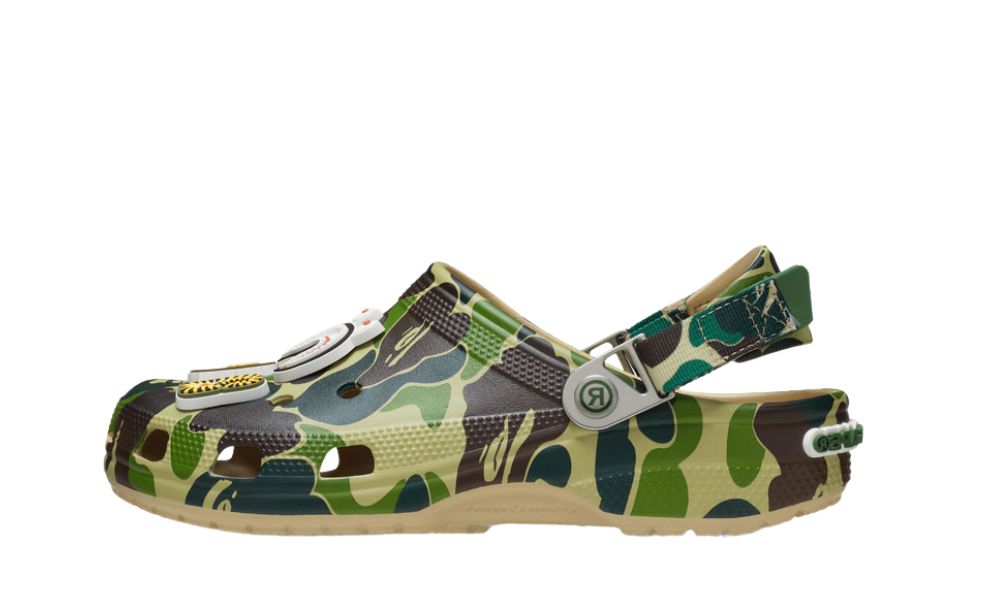 Crocs Classic Clog A Bathing Ape ABC Camo Green