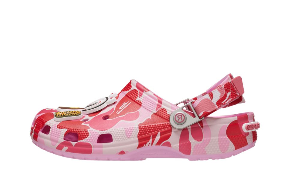 Crocs Classic Clog A Bathing Ape ABC Camo Pink
