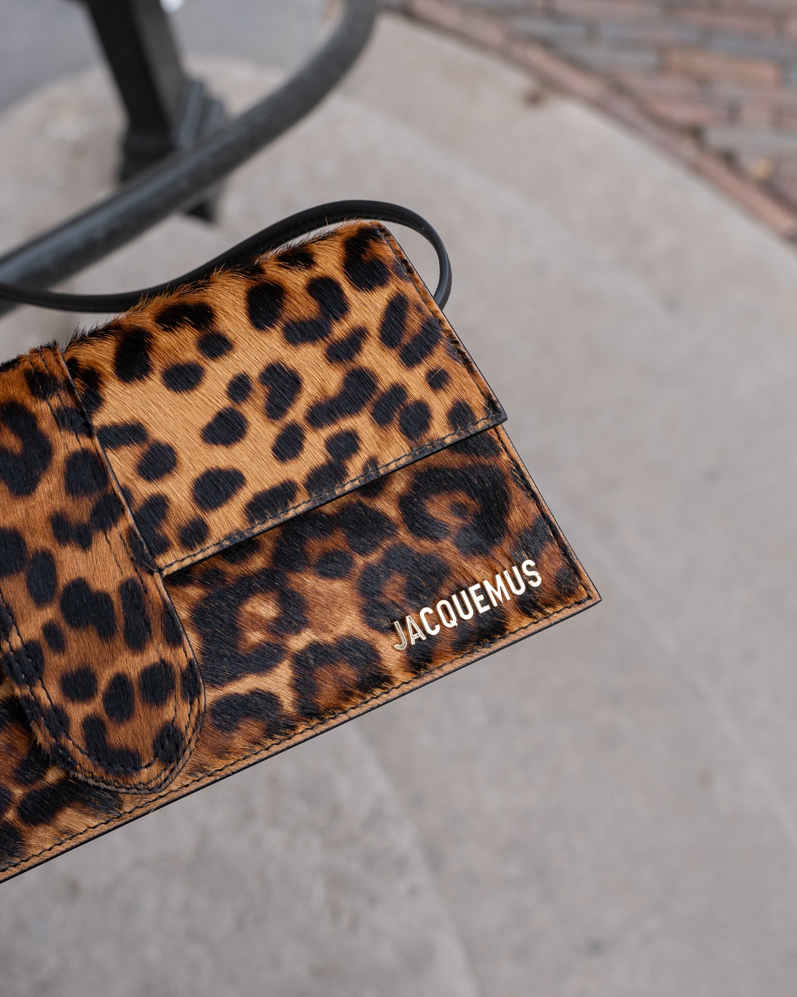 Jacquemus Le Bambino Long Leopard Brown