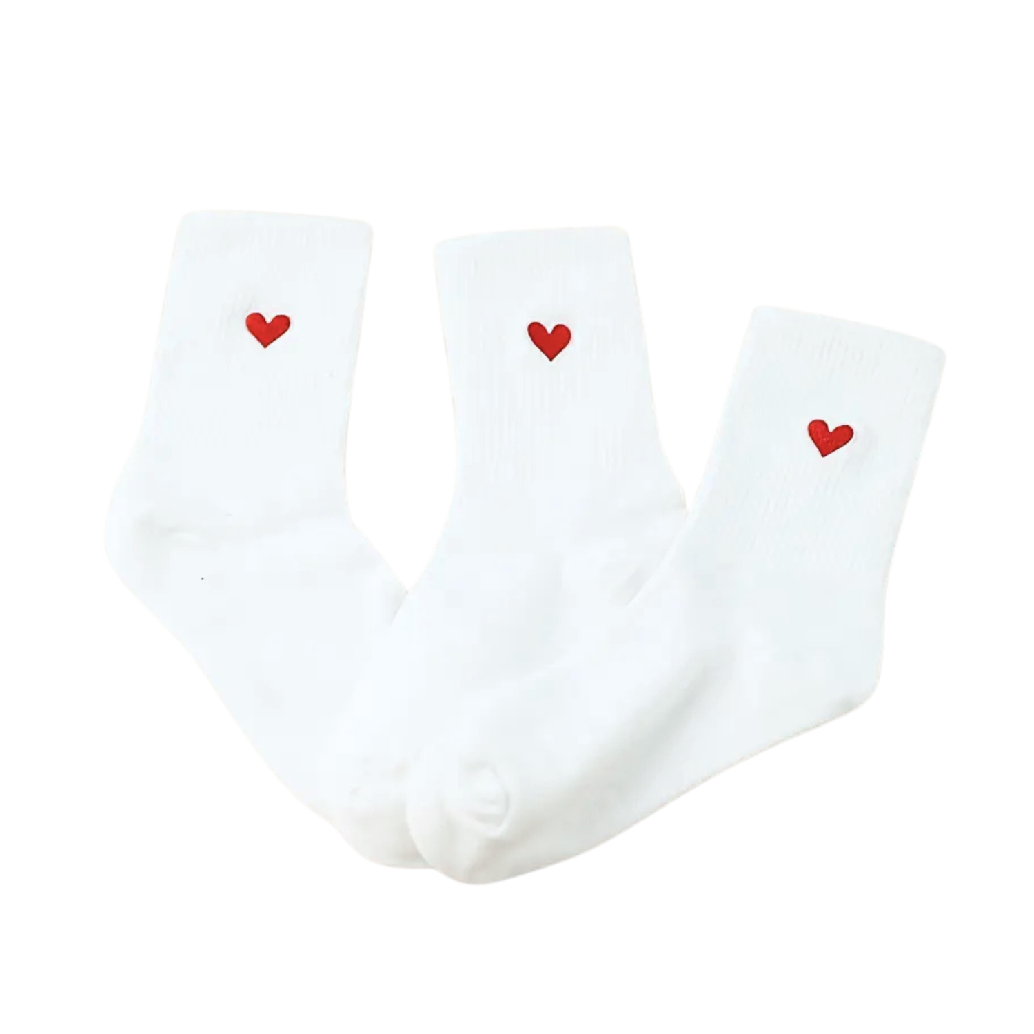 Love Socks White ❤️ (1x)