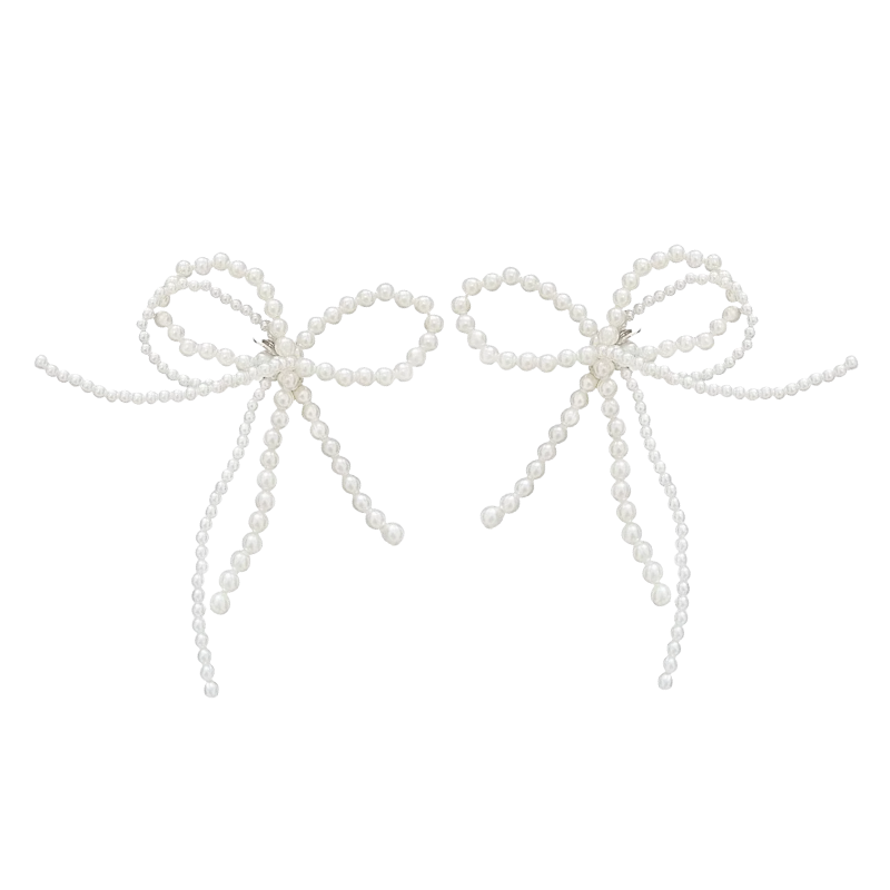 Pearl Shoe Lace Charms (2x)