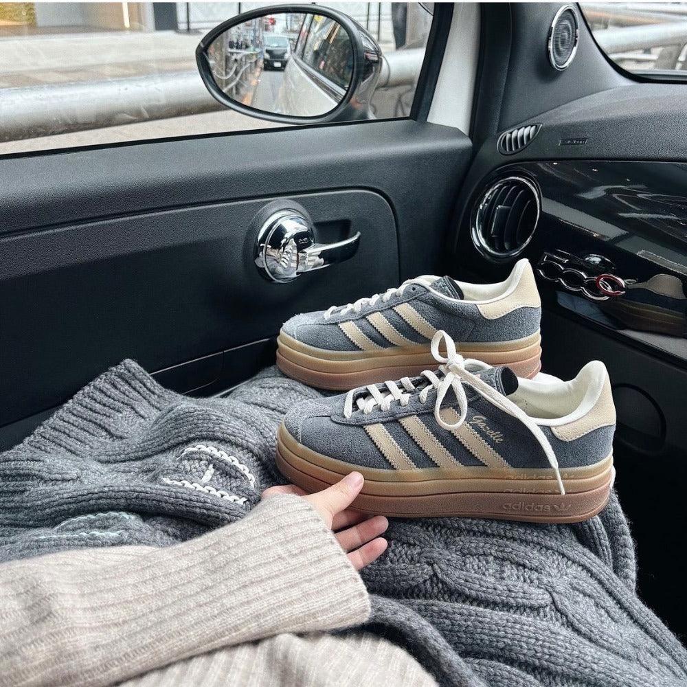 adidas Gazelle Bold Grey Magic Beige Gum (W) - Sneakerhype