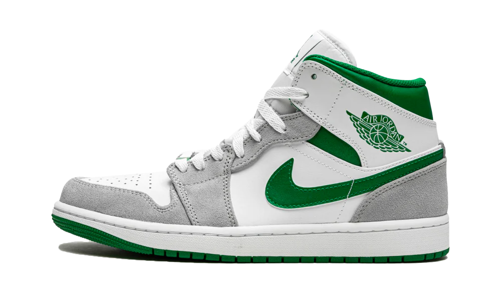 Air Jordan 1 Mid SE White Pine Green Smoke Grey