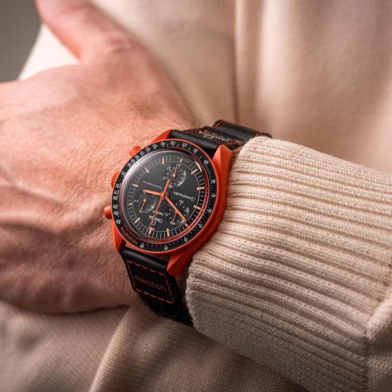 Swatch x Omega Moonswatch Mission On Earth Lava - Sneakerhype