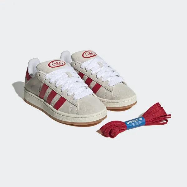 adidas Campus 00s Crystal White Better Scarlet (W) - Sneakerhype