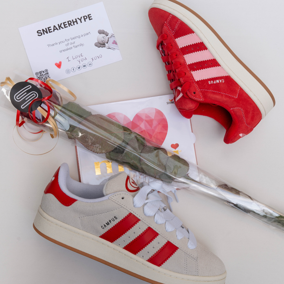 adidas Campus 00s Crystal White Better Scarlet (W) - Sneakerhype