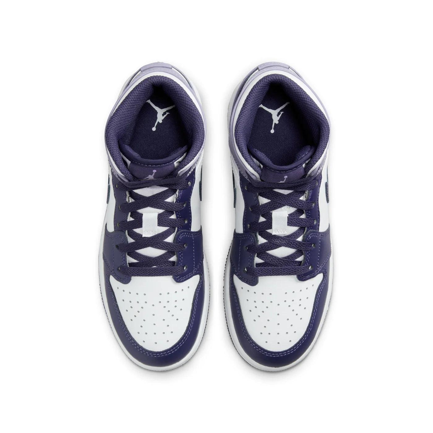 Jordan 1 Mid White Sky J Purple (GS) - Sneakerhype