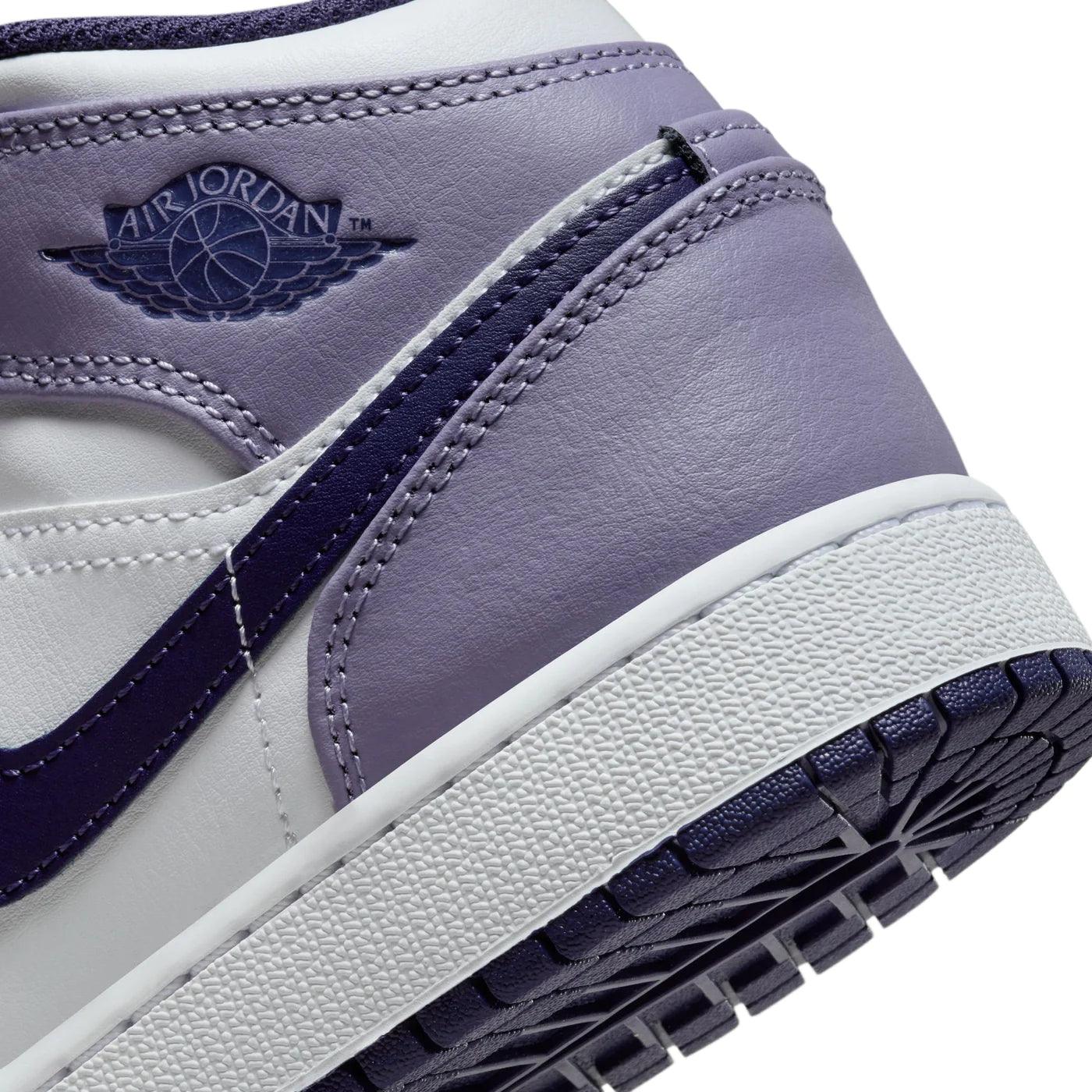 Jordan 1 Mid White Sky J Purple (GS) - Sneakerhype
