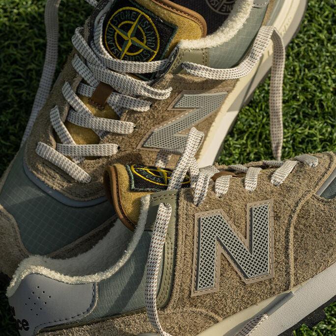 New Balance 574 Legacy Stone Island Steel Blue - Sneakerhype
