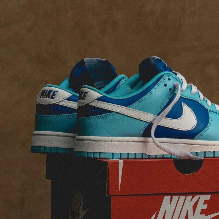 Nike Dunk Low 'Retro QS Argon White Blue Flash' - Sneakerhype