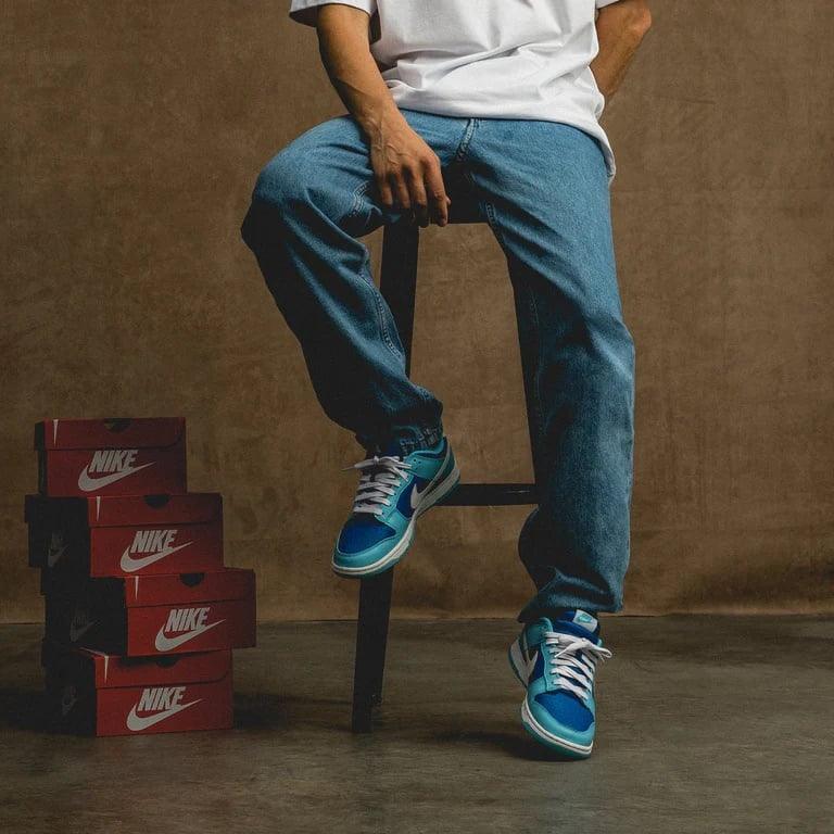 Nike Dunk Low 'Retro QS Argon White Blue Flash' - Sneakerhype